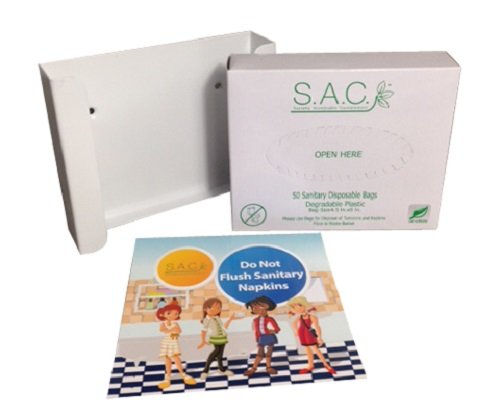 Eco-Friendly Disposable Menstrual Hygiene Bags - Leak-Proof & Odor-Control Sanitary Waste Bags for Travel, Gym & Public Restrooms