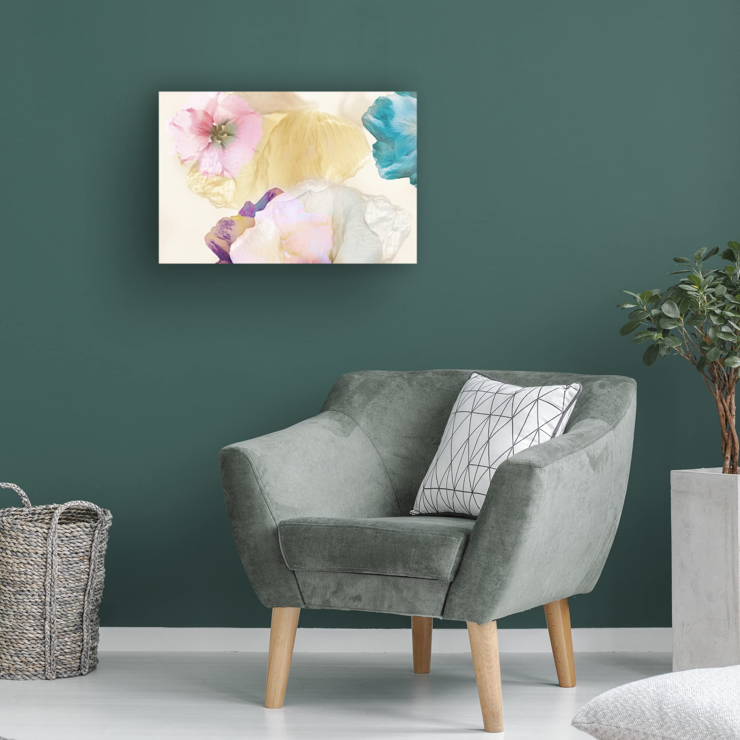Ludmila Shumilova 'Ethereal Flowers' Canvas Wall Art Print - Floral Home Decor for Living Room, Bedroom & Office - Trademark Fine Art Collection