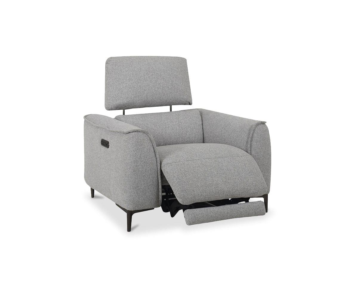 Svana Power Recliner Chair - Electric Lift Recliner with Massage & Heat for Elderly - Comfortable Leather Reclining Sofa for Living Room, Bedroom & Home Theater