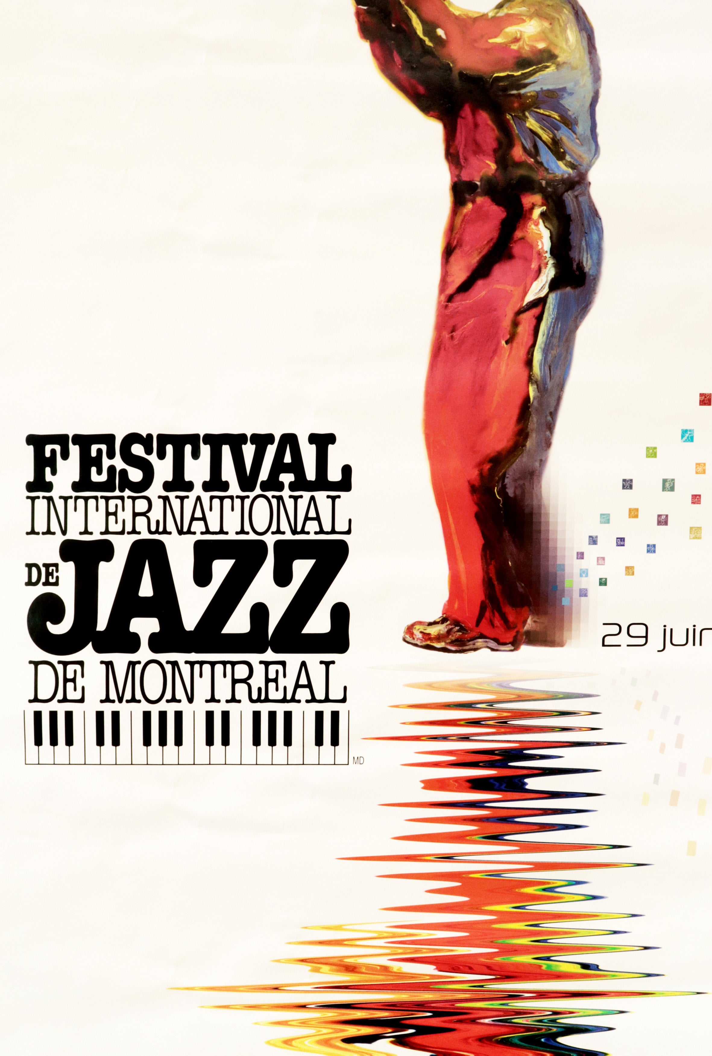 2000 Festival International de Jazz Montreal Poster - Yves Archambault Trumpet Art Print for Jazz Lovers & Music Room Decor