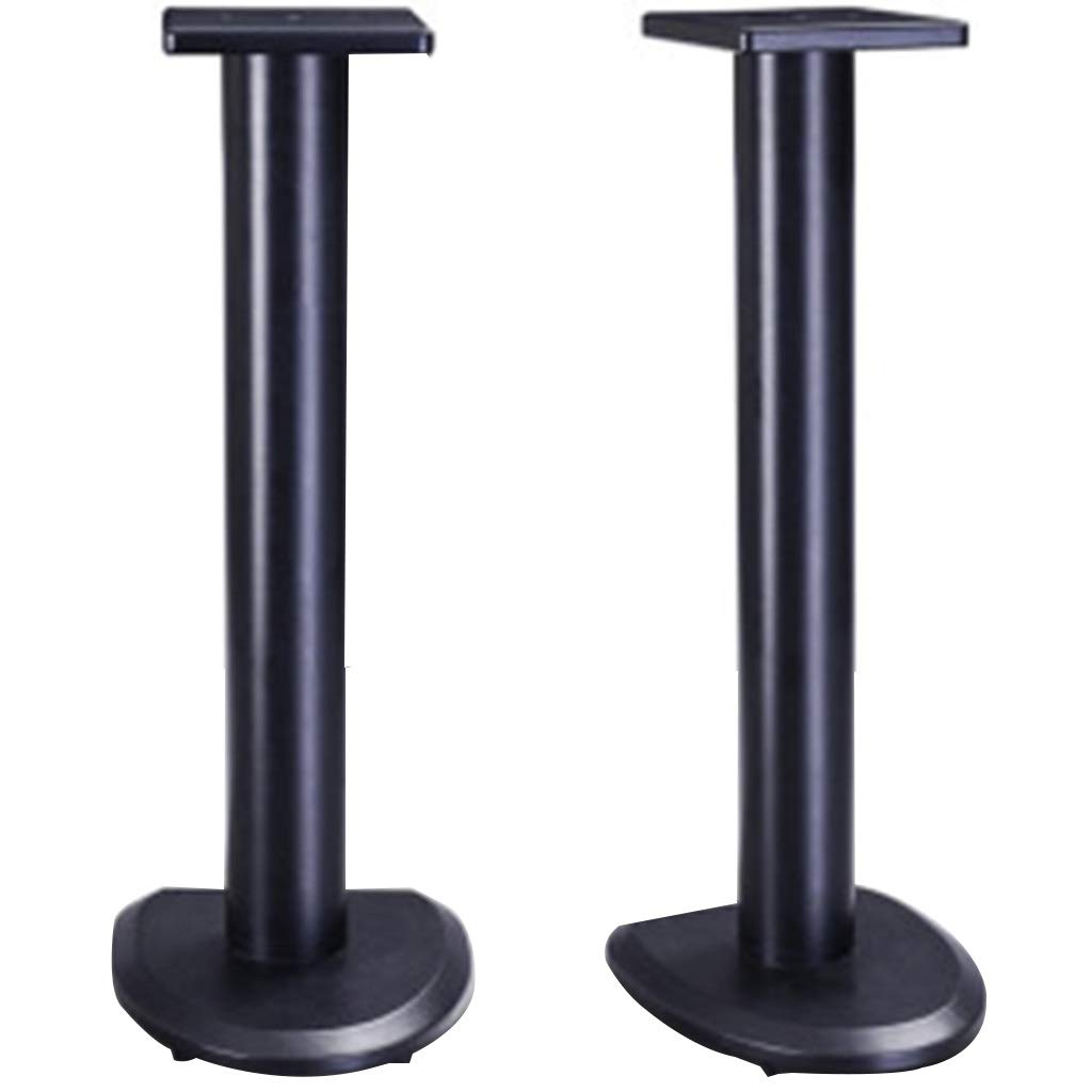 Premium Black 33-inch Speaker Stands for Home Theater & Bookshelf Speakers - Heavy Duty 30kg Load Bearing Surround Sound Mounts - Perfect for Media Rooms, Gaming Setups & Home Audio Systems