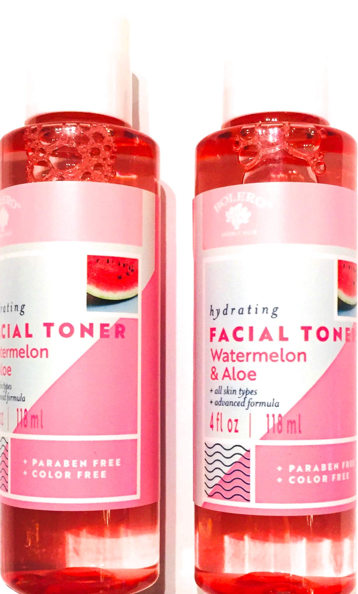 Bolero Hydrating Facial Toner with Watermelon & Aloe - 2 Pack | Alcohol-Free, Soothing & Refreshing | Perfect for Dry & Sensitive Skin Care Routine