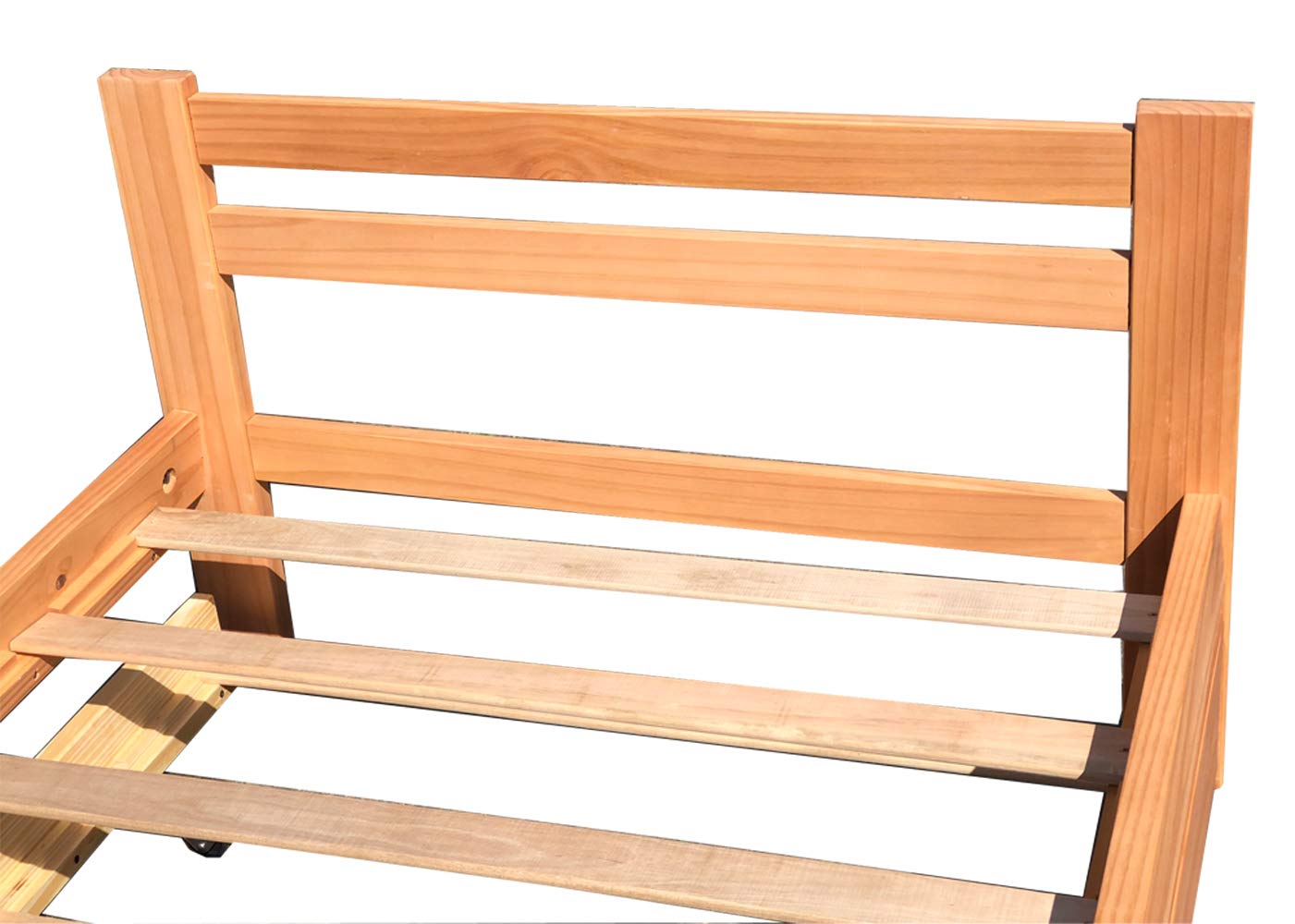 Amazonas Honey Pine Finish Twin Bed & Trundle - Solid Pine Wooden Trundle Bed with Hardwood Slats Support - Perfect for Boys, Girls & Kids Bedroom - Durable Wooden Bed Frame for Sleepovers & Small Spaces
