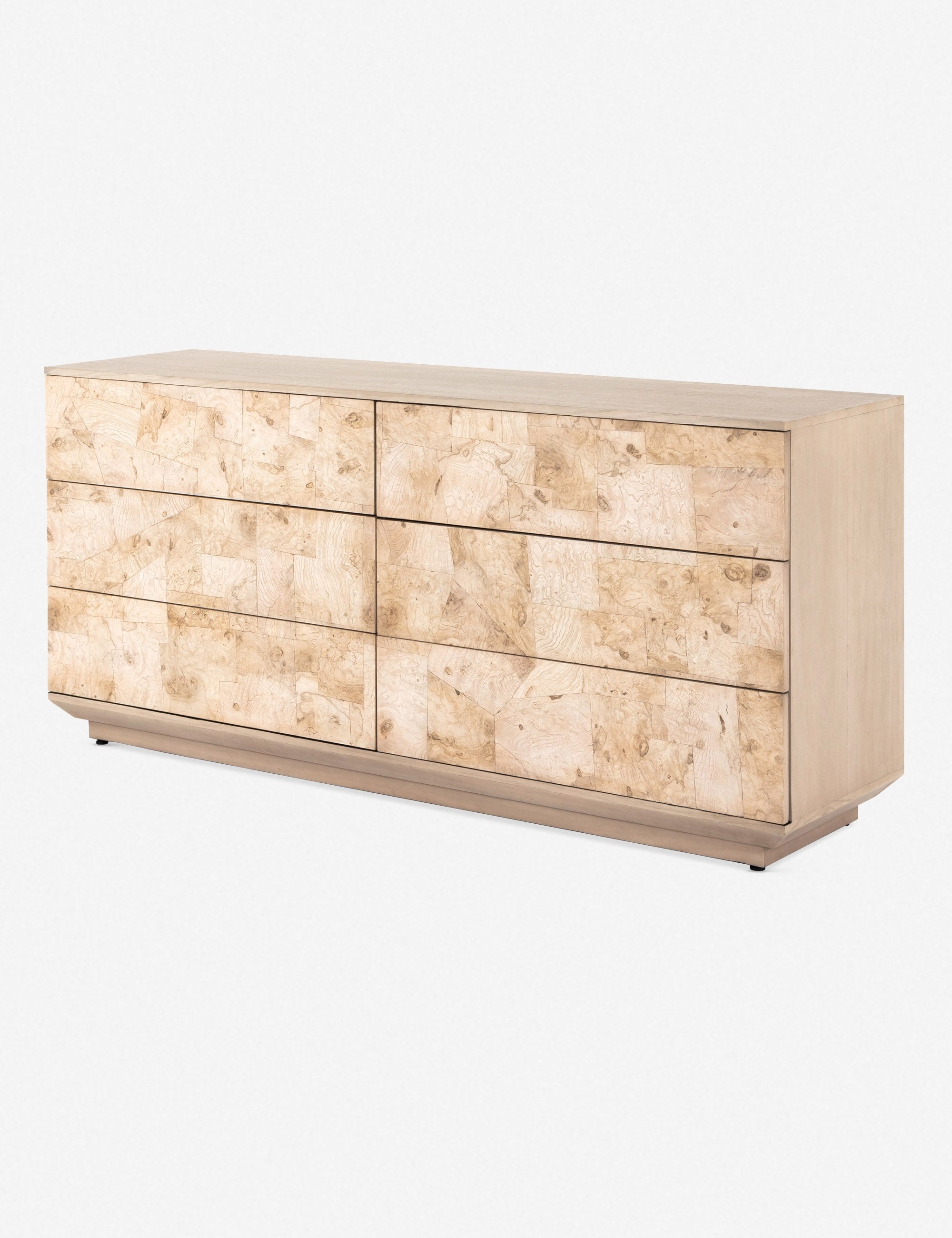 Modern 6-Drawer Dresser for Bedroom - Solid Wood Chest of Drawers with Metal Handles - Stylish Storage Organizer for Clothes, Bedding & Accessories | Perfect for Home, Dorm, Apartment & Office