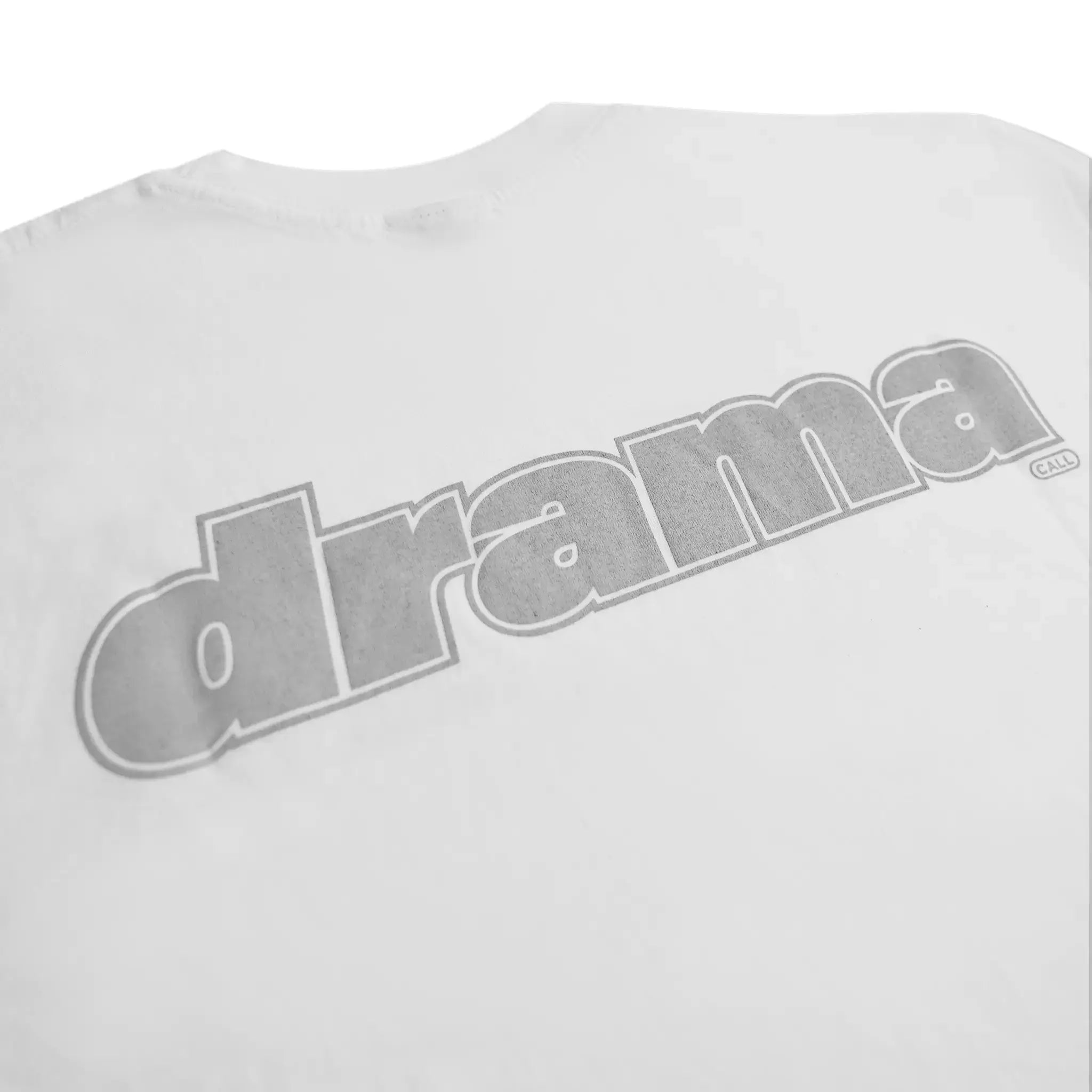 Drama Call Staple Staff White T-Shirt - Comfortable Cotton Crewneck Tee for Casual Wear, Work Uniforms & Team Events