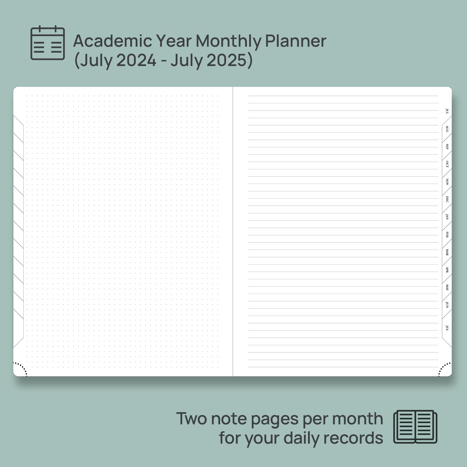 POPRUN 2024-2025 Monthly Planner (8.5
