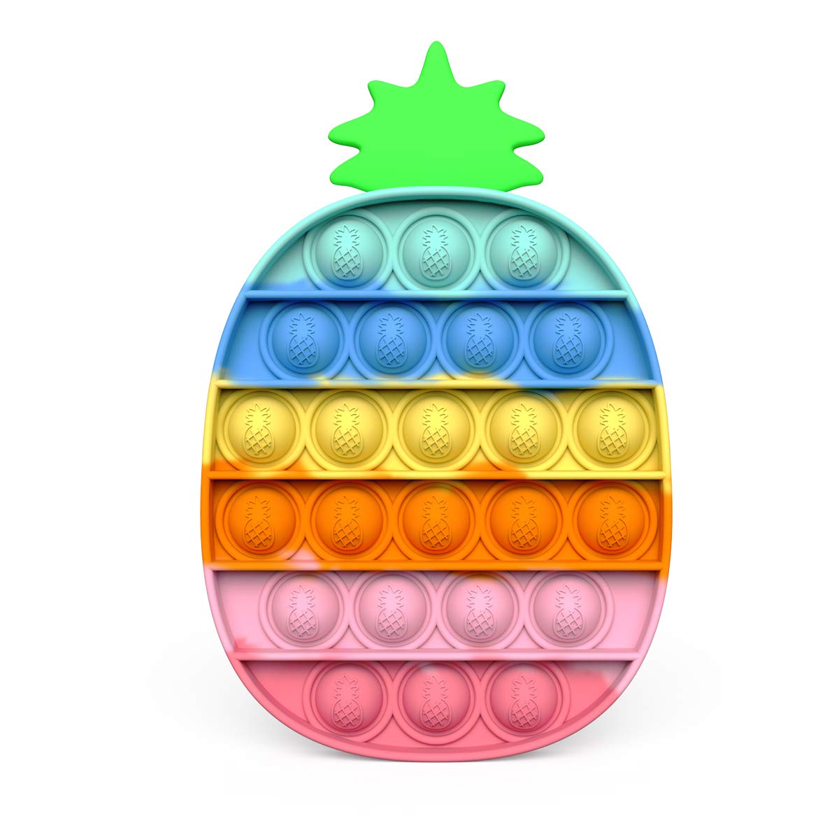 Stress Relief Sensory Toys - Soft Silicone Bubble Squeeze Fidget for Adults & Kids - Autism & Special Needs Therapy Tool (Pineapple Shape) - Perfect for Anxiety Relief, Focus & Calming at Home, School or Office