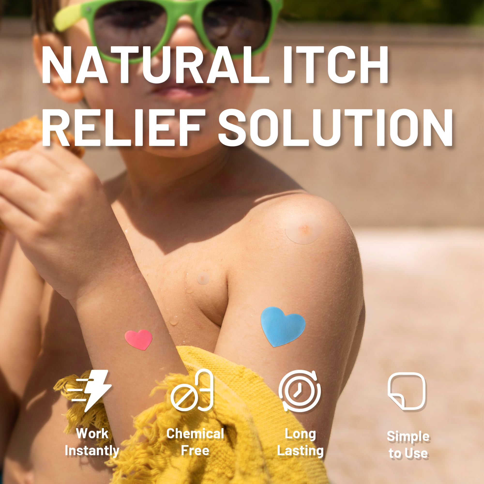 **Kids Itch Relief Patches - 27 Colorful Anti Itch Stickers for Fast Bite & Swelling Relief | Summer Travel, Outdoor Camping, Hiking Essentials for Bug Bites & Skin Irritation**