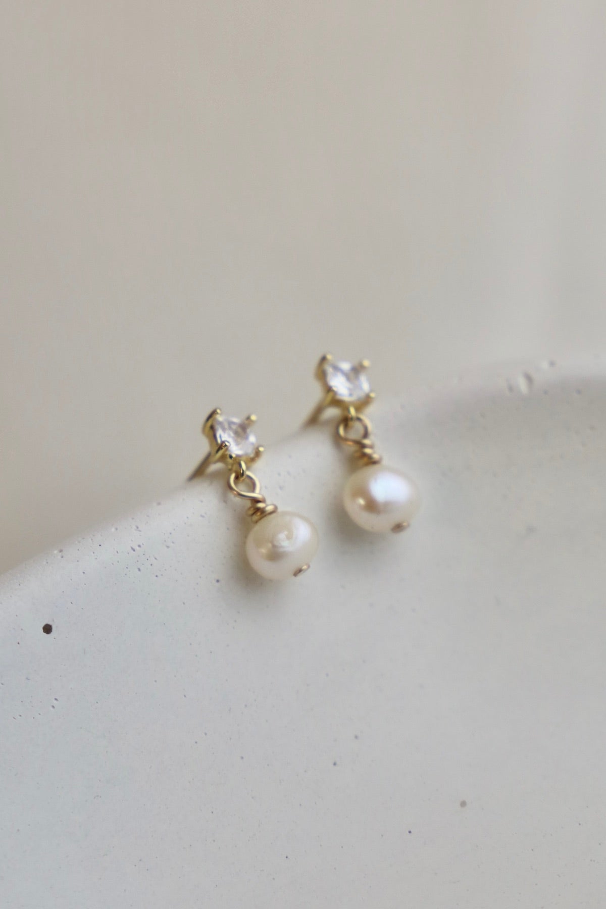 Claire Pearl Stud Earrings - Elegant & Hypoallergenic Jewelry for Women | Perfect for Weddings, Parties & Everyday Wear