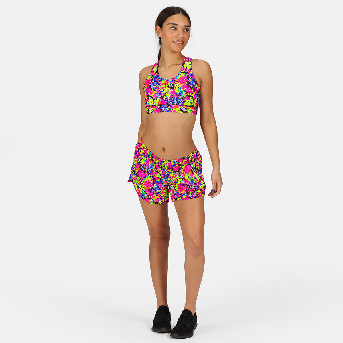 Breathable Summer Palm Print Loose Fit Workout Shorts for Women - Gym, Yoga, Running & Casual Wear