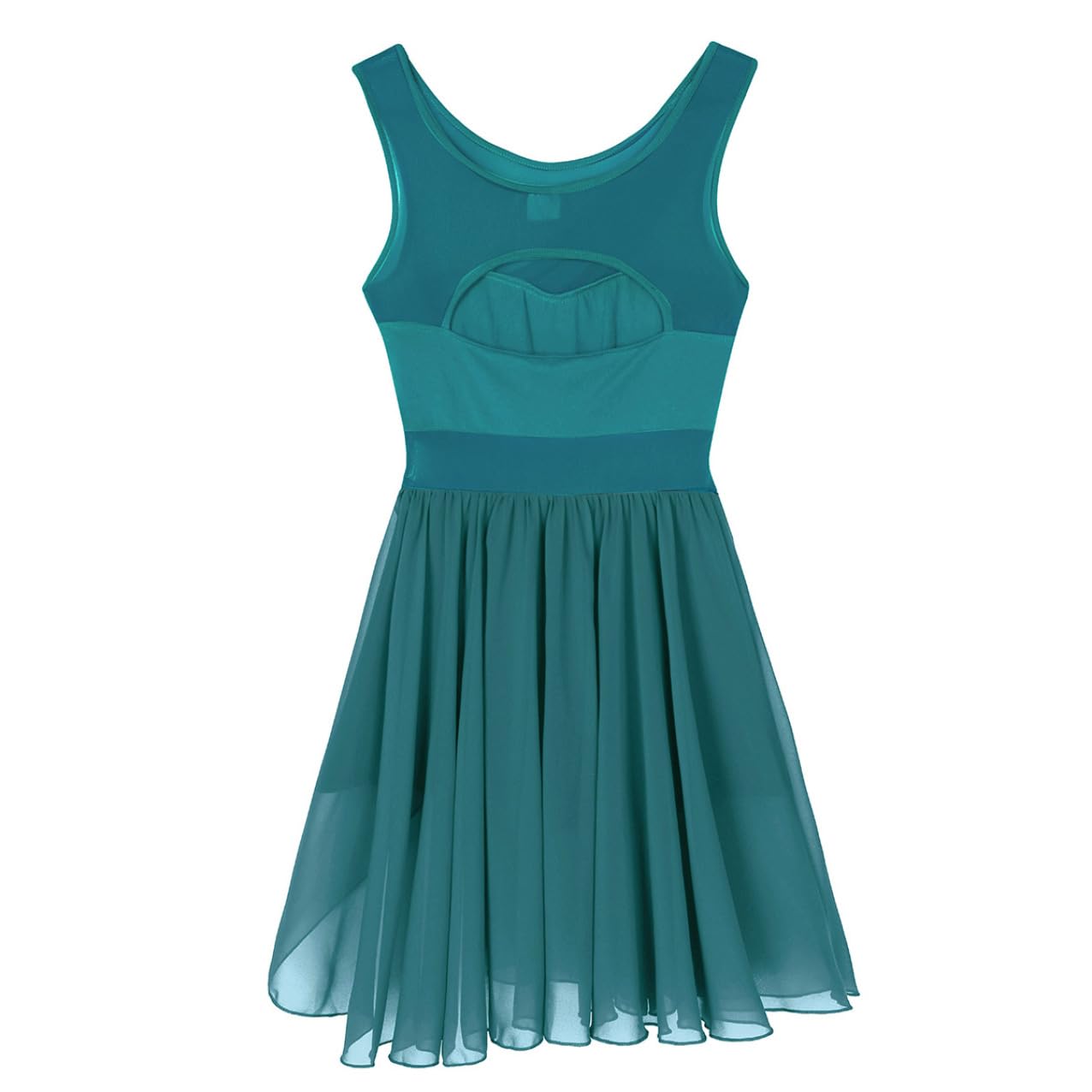 Manyakai Women's Lyrical Dance Costume - Sleeveless Ballet Dress, Skating Leotard, Gymnastics Outfit for Performances, Competitions, and Recitals