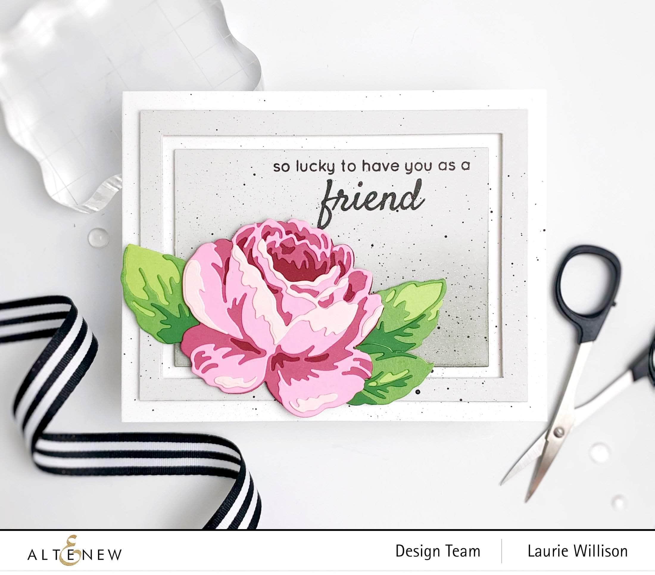 Antique Rose Layering Die Set for Paper Flowers - DIY Scrapbooking, Card Making, and Home Decor Crafting