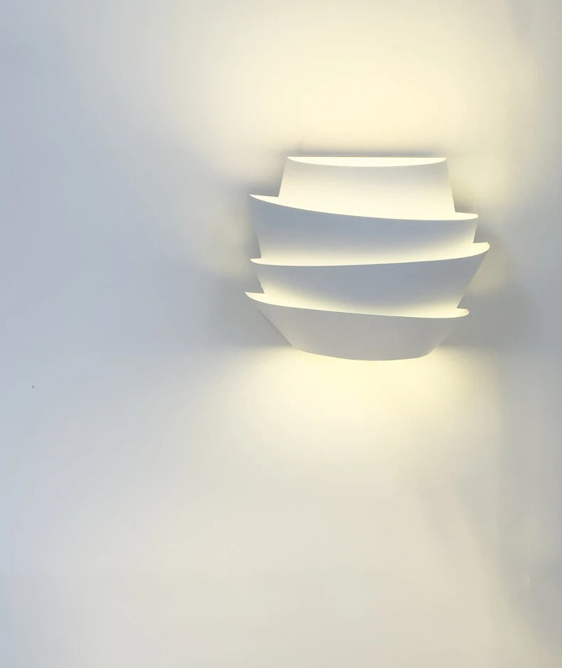 Nordic Pine Cone Wall Lamp - Modern Wooden LED Wall Light for Bedroom, Living Room, and Hallway - Warm White Dimmable Lighting for Cozy Home Decor