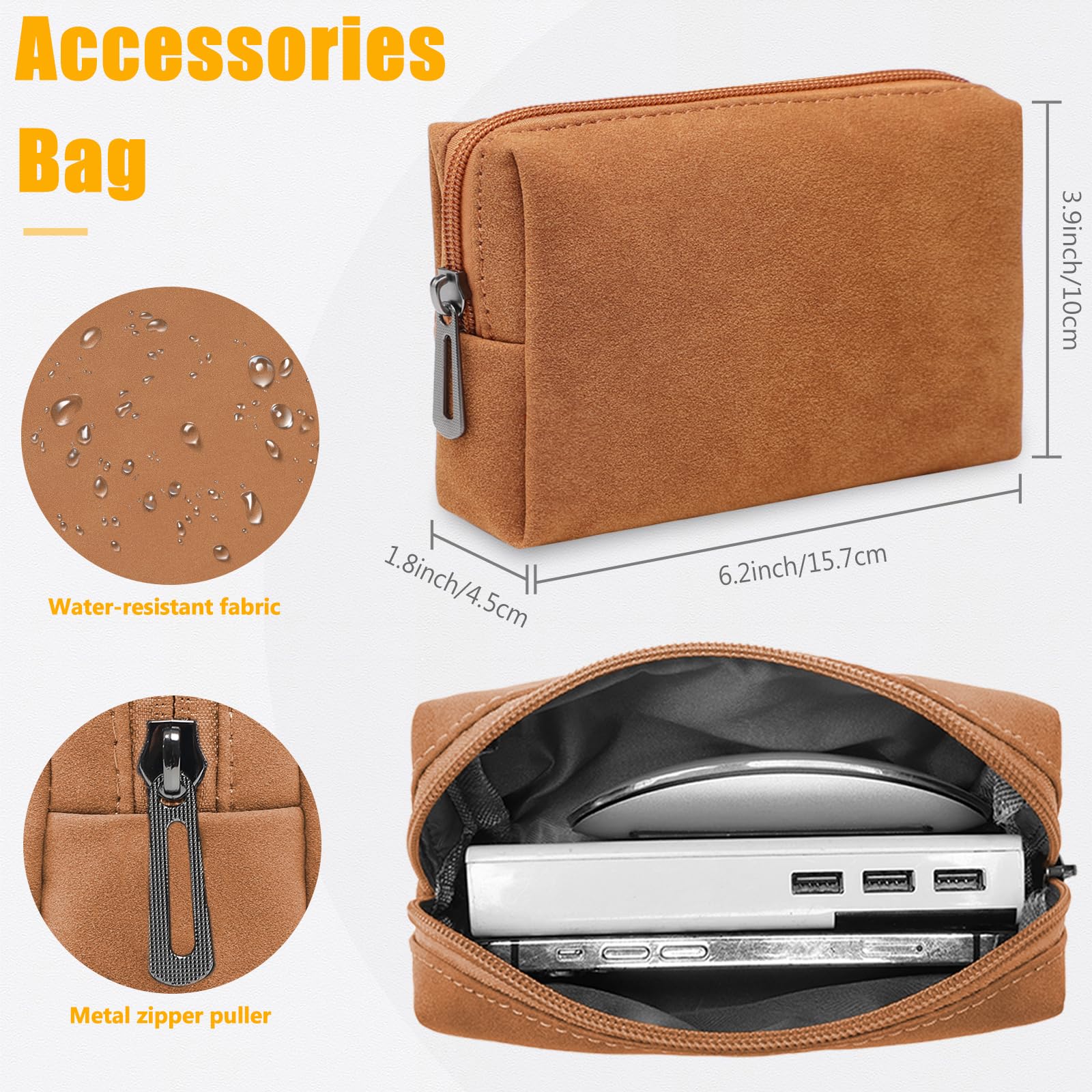 Premium 15-16 Inch Laptop Sleeve with Stand - Compatible with MacBook Pro 16 M4/M3/M2/M1 (2024-2019), Dell XPS 15, MacBook Pro 15 (2015-2012), Samsung Galaxy Book Flex/Pro 15 - Durable Brown Protective Case for Work, Travel & School