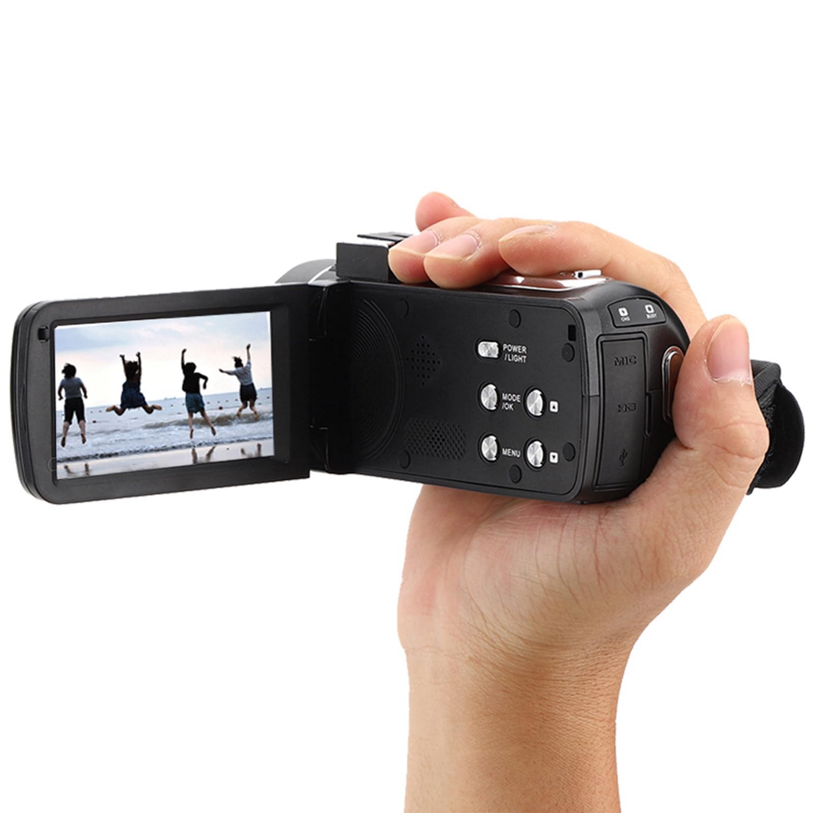 NIZUUONE 4K Digital Camera with 18X Optical Zoom, 3 Inch Touch Screen IPS Display, Portable Camcorder for Vlogging, Travel, YouTube & Home Movies - HD Video Recorder for Beginners & Professionals