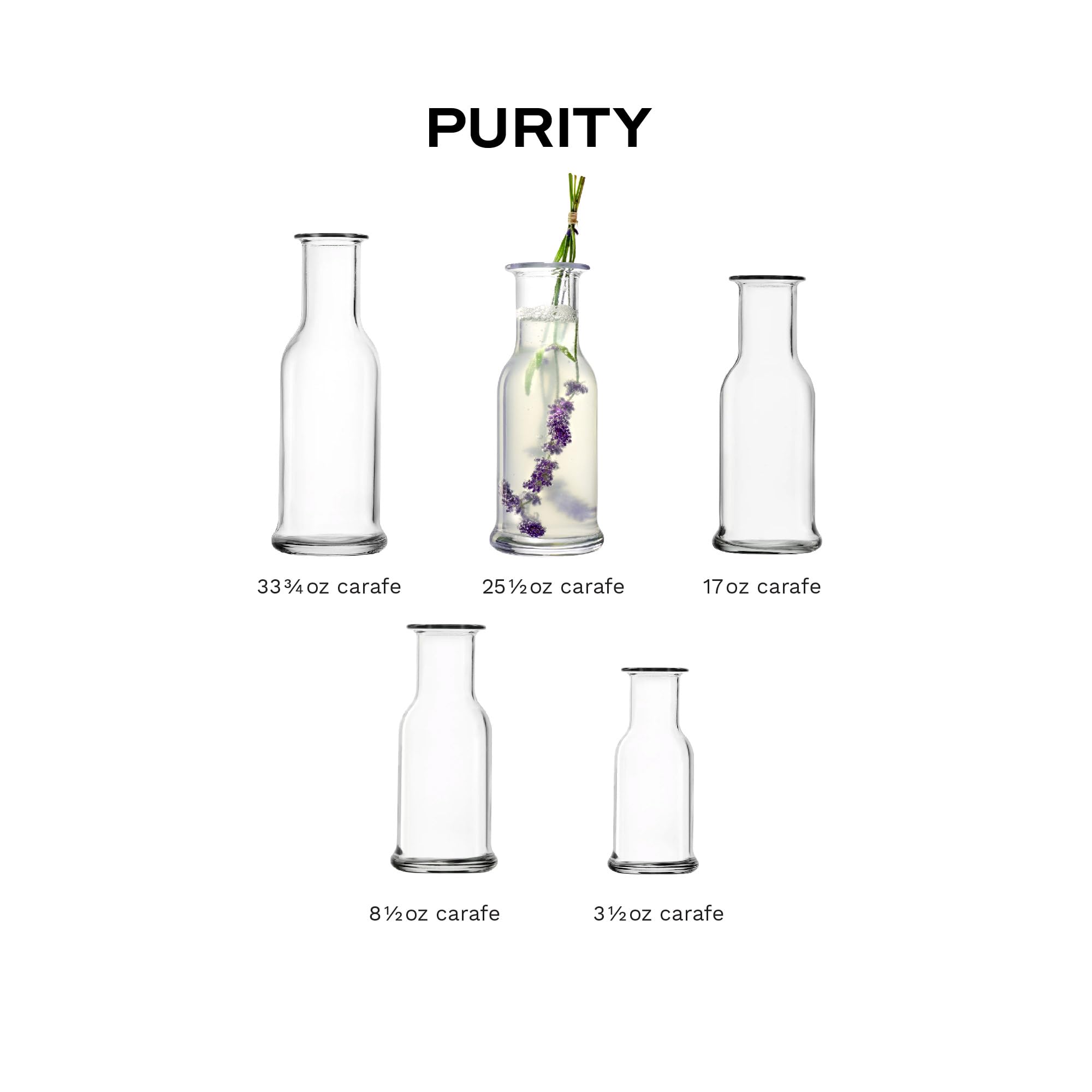 Stölzle Lausitz Juice Carafe (Purity) - 25.25 oz Dishwasher Safe Glass Pitcher for Water, Soda, Juice & Wine | Durable & Sturdy Glassware | Perfect for Breakfast, Brunch & Entertaining