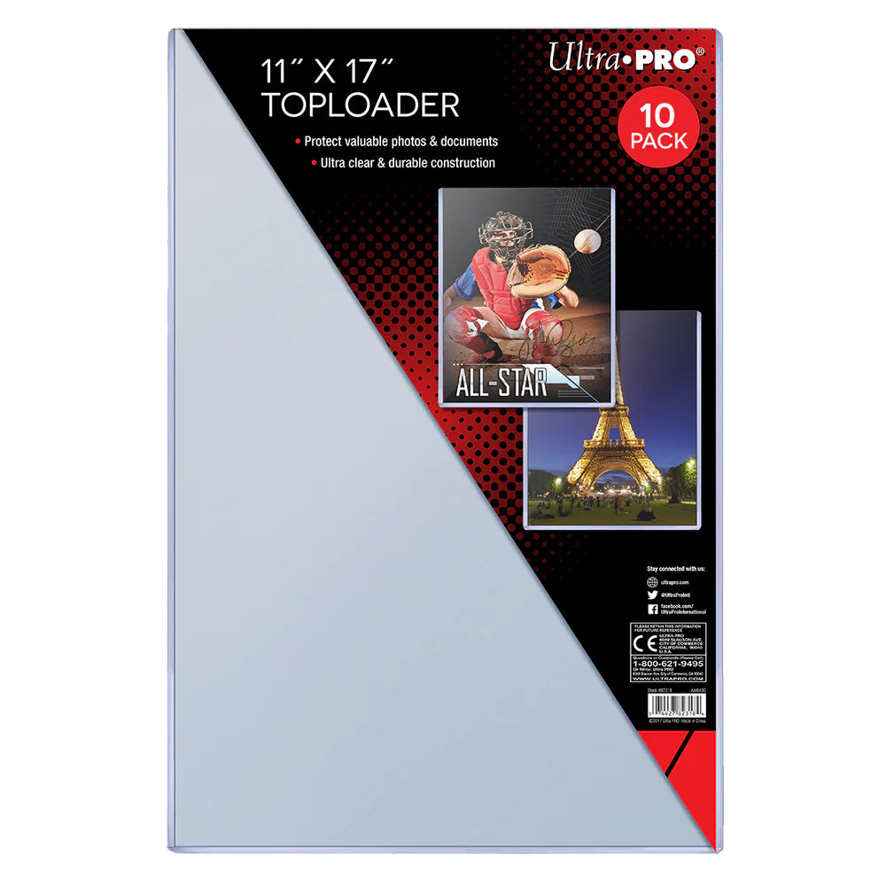 11 x 17 Toploaders (1 Count) - Premium Card Protectors for Sports Cards, Trading Cards & Collectibles - Perfect for Storage, Display & Trading