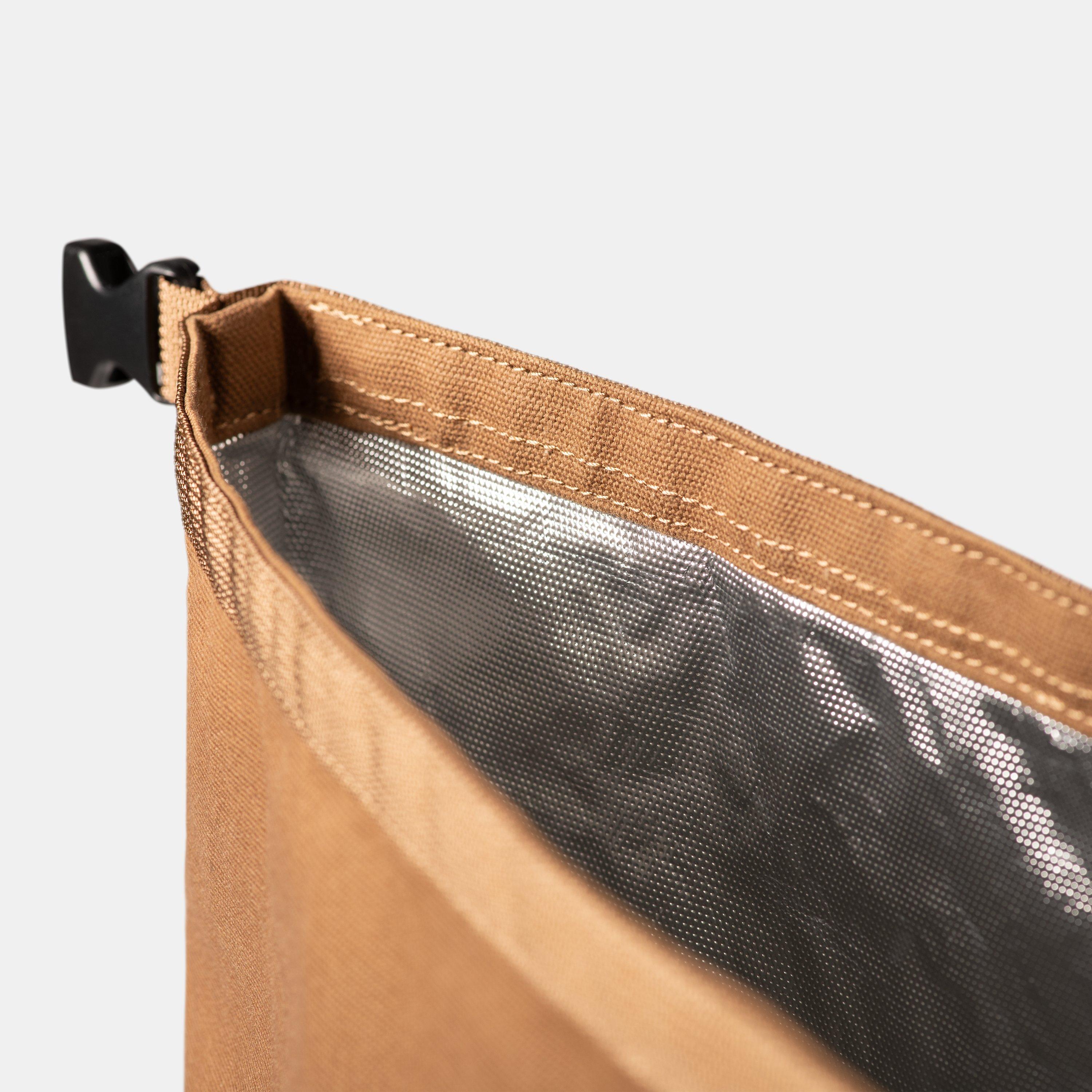 Hamilton Brown Insulated Canvas Roll Up Bag - Perfect for Picnics, Beach Trips & Outdoor Adventures
