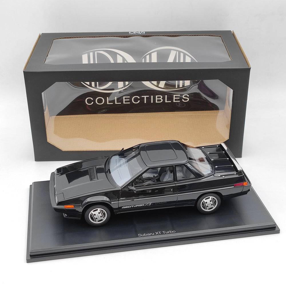 1/18 Scale Subaru XT Turbo 4WD 1985 Resin Model Car - Black Collectible Toy for Adults, Diecast Car Display Gift for Car Enthusiasts & Office Desk Decor