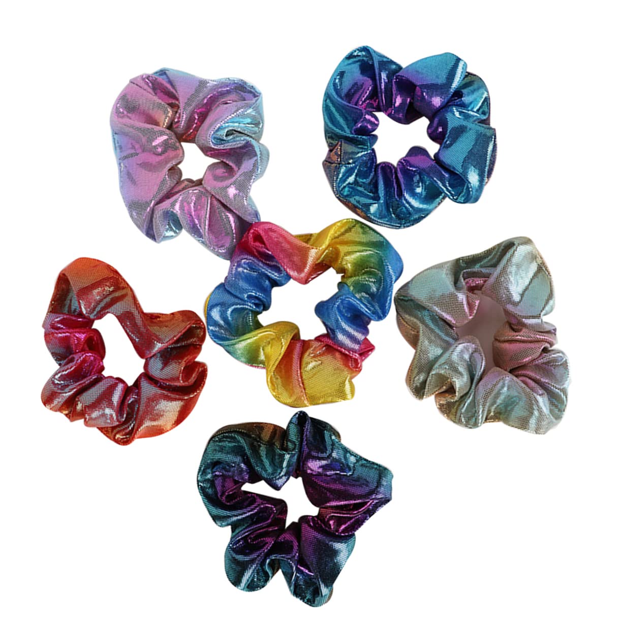 6 Pcs Stretchy Fabric Hair Ties - Soft Elastic Ponytail Holders for Women & Girls | Perfect for School, Workout, Yoga and Daily Styling