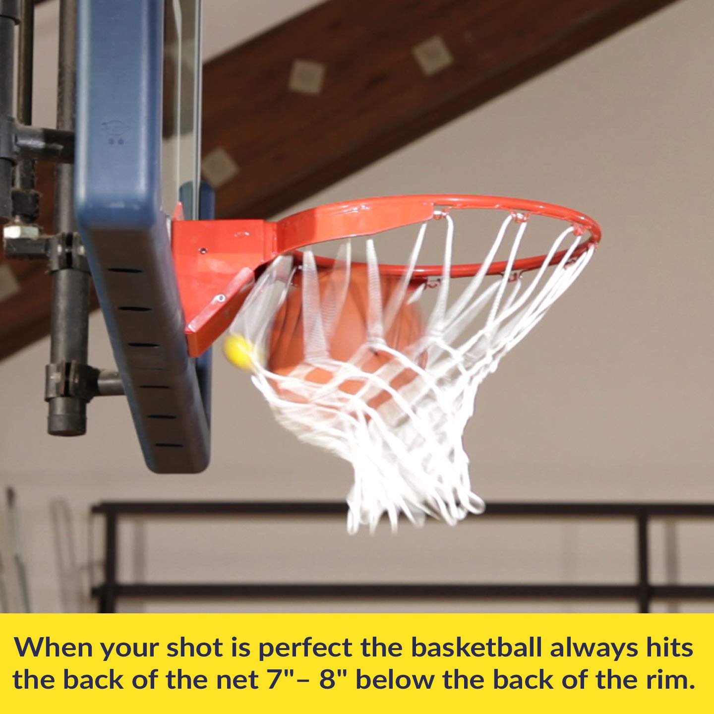 Basketball Shooting Trainer & Practice Equipment - Improve Focus & Accuracy with Perfect Bulls-Eye Target | Ideal for Indoor/Outdoor Court Training, Solo Drills & Team Practice