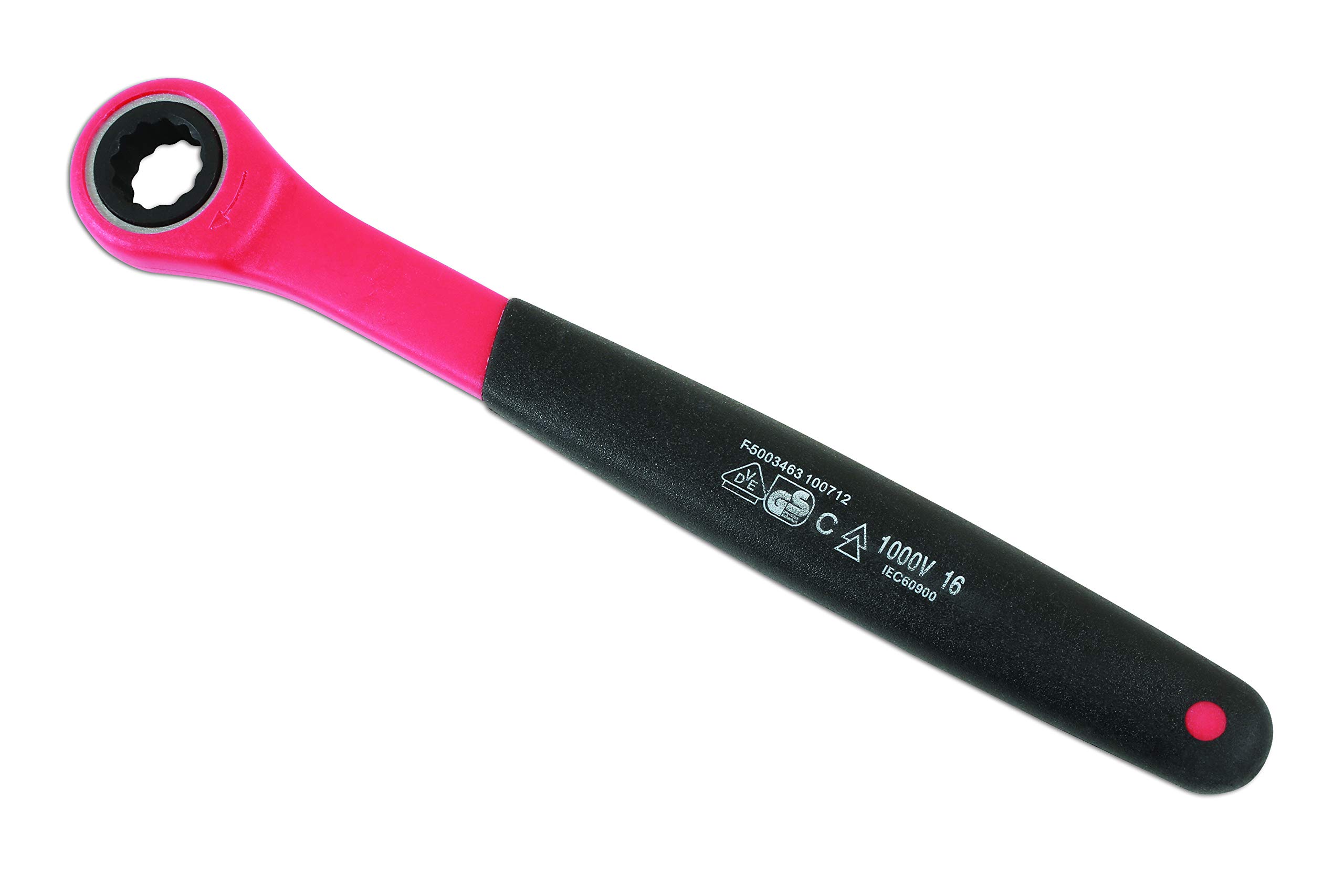 VDE Insulated 11mm Laser 6881 Ratchet Ring Spanner - Professional Electrician Tool for Safe Electrical Work