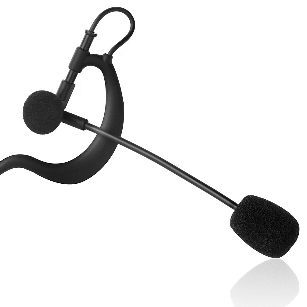 EJEAS Single Ear Headphone with Microphone - Lightweight Communication Headset for Intercom, Referees, Coaches (Compatible with V6/Q7/V4/FBIM) - Perfect for Sports Events, Security Teams & Call Centers