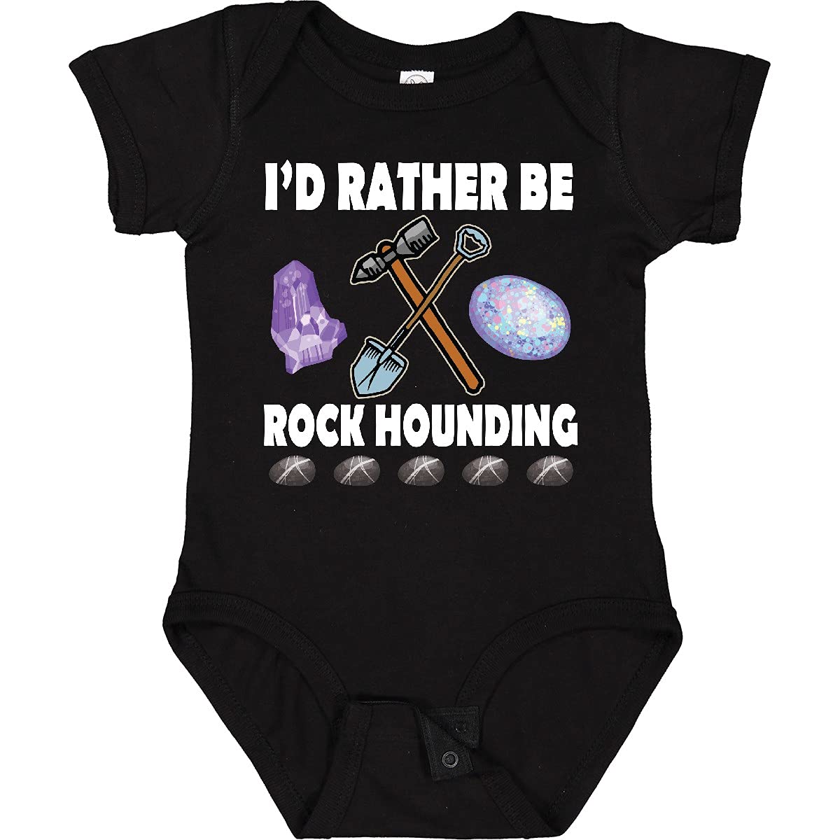 Inktastic Rock Hounding Rock Collector Baby Bodysuit - Cute Geology Outfit for Toddlers & Infants - Perfect Gift for Little Rock Hunters & Outdoor Adventures