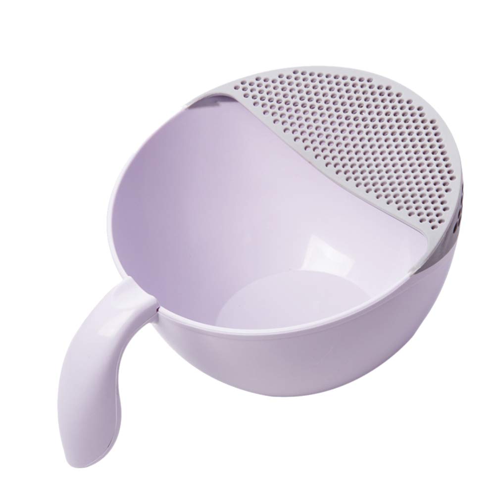 UPKOCH 19x10x11cm Grey Kitchen Strainer Colander Basket - Perfect for Washing Fruits, Vegetables & Rice - Durable Mixing Bowl with Handle for Easy Food Prep & Drainage - Ideal for Salad Making, Pasta Draining & Kitchen Organization