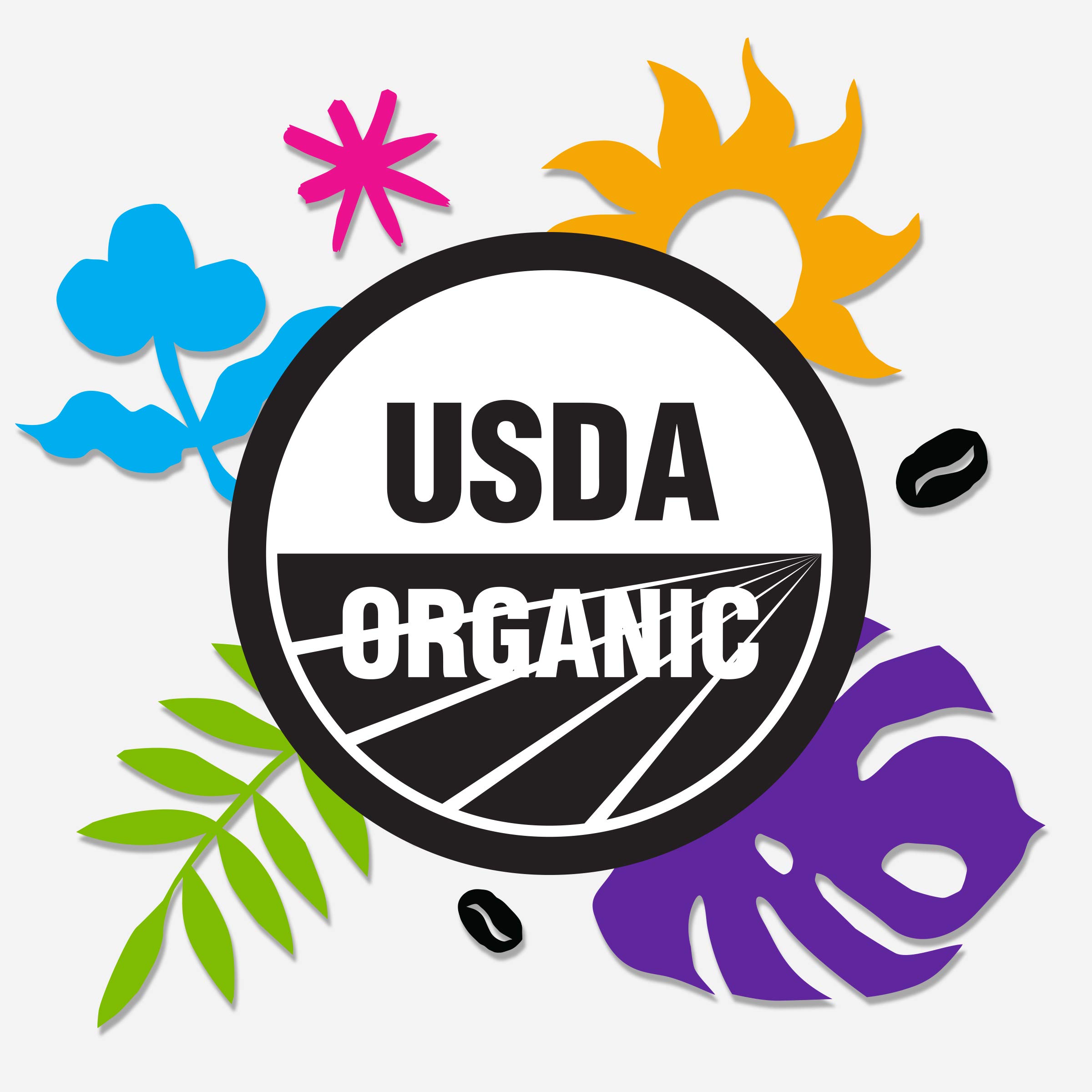 Fairtrade Organic Arabica Coffee - Medium Dark Roast Ground Beans (8 oz) for Home Brewing