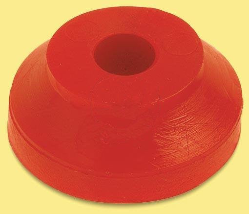 High-Quality Rubber Tapered Spacer - Red - Shock Absorbing & Vibration Dampening for Automotive, Machinery & DIY Projects