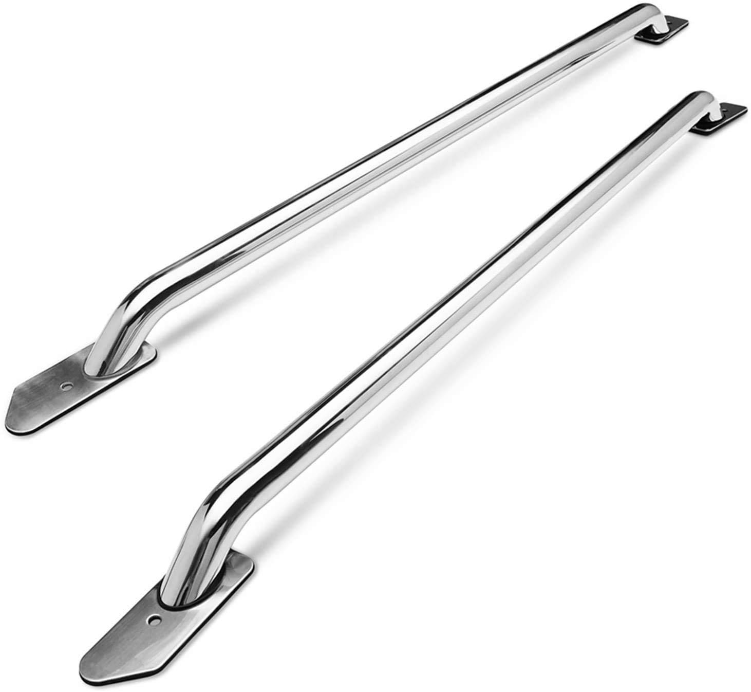 Stainless Steel Bed Rails for 1988-1998 Chevy C/K 6.5' Standard Bed Trucks - Heavy Duty Side Rails (1 Pair) - Perfect for Truck Accessories & Off-Road Protection
