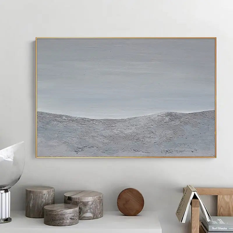 Ocean and Sky Painting #OS 016 - Handmade Canvas Wall Art for Home & Office Decor - Perfect for Living Room, Bedroom or Office