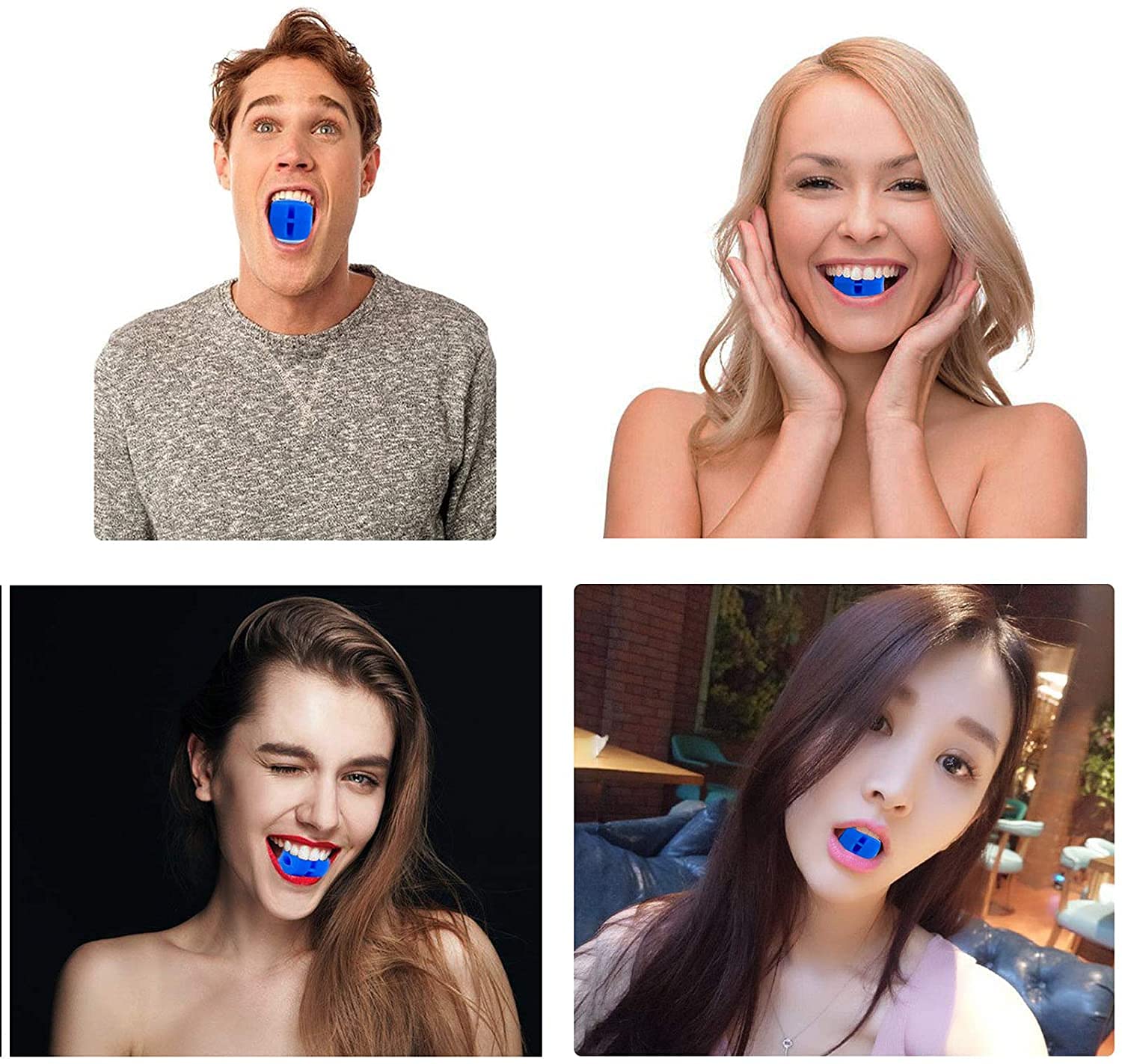Yagviz Jawline Exerciser with Bite Strips - Face & Neck Trainer for Defined Jawline, Slimmer Face & Youthful Look - Reduce Stress & Cravings - Perfect for Home Workouts, Office Breaks & Travel Fitness