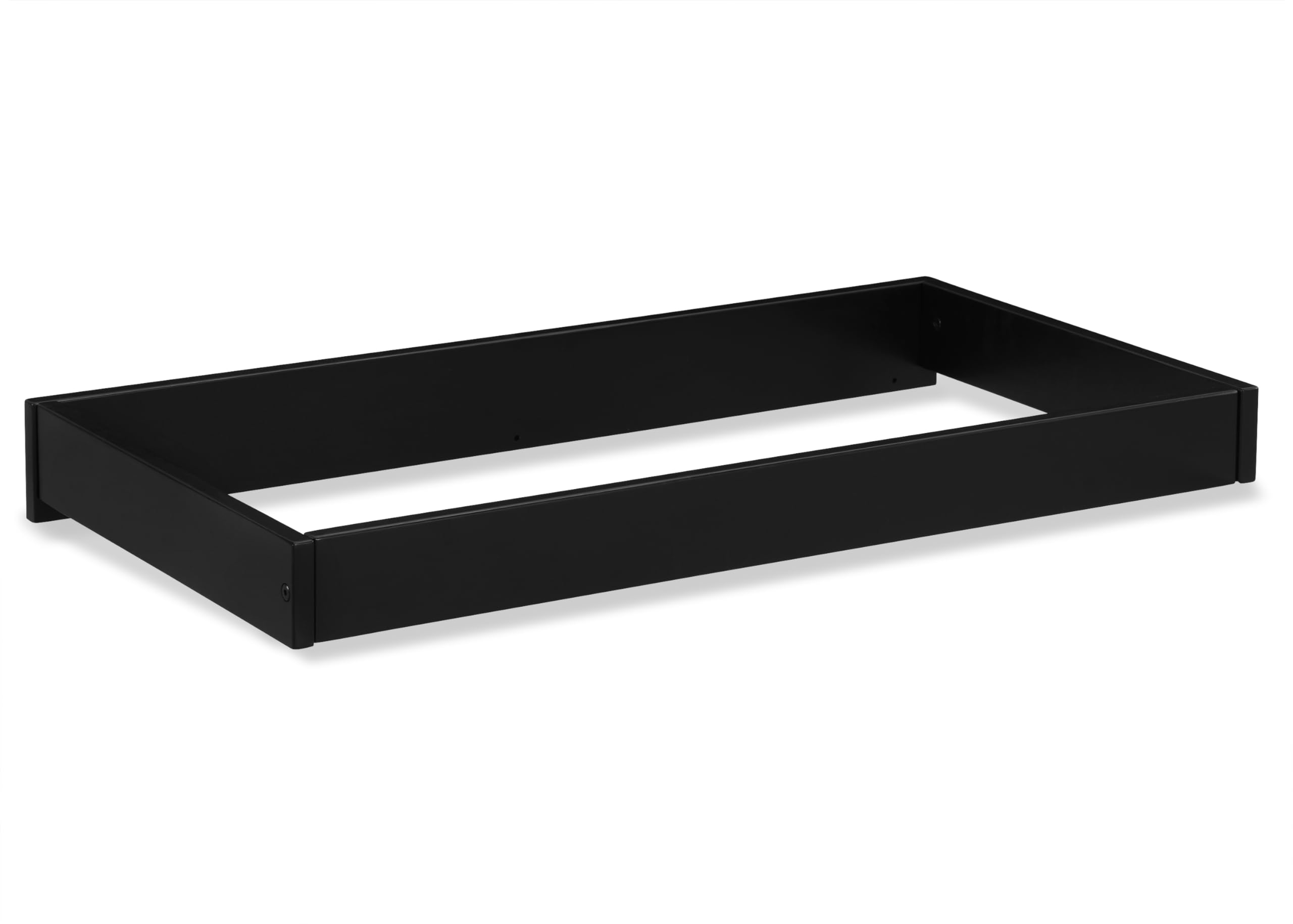 Simmons Kids Theo 3-Drawer Baby Dresser with Changing Table Top | Secure Interlocking Drawers | Black & Textured Almond Finish | Perfect for Nursery Organization & Diaper Changing Station