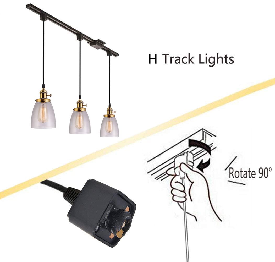 Dimmable Kiven H Track Lighting Pendant - 3-Light Copper Kitchen Island Light Fixture | Perfect for Modern Home, Restaurant & Retail Lighting