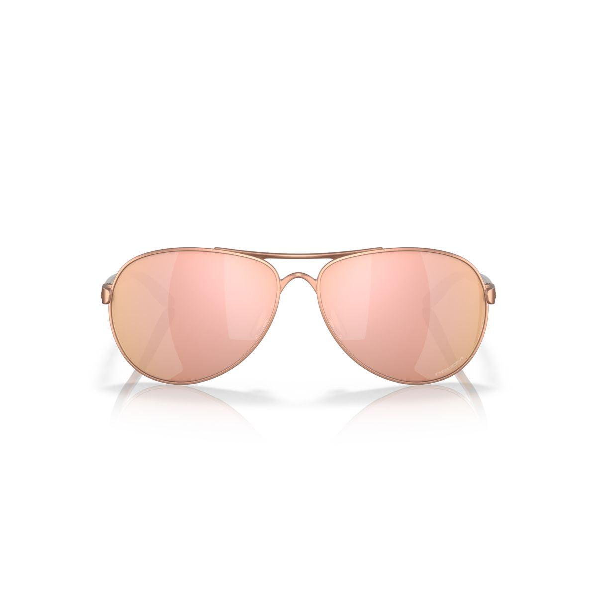 Oakley Feedback Satin Rose Gold/Prizm Rose Gold Sunglasses 0OO4079 407944 - Stylish UV Protection for Outdoor Sports & Driving