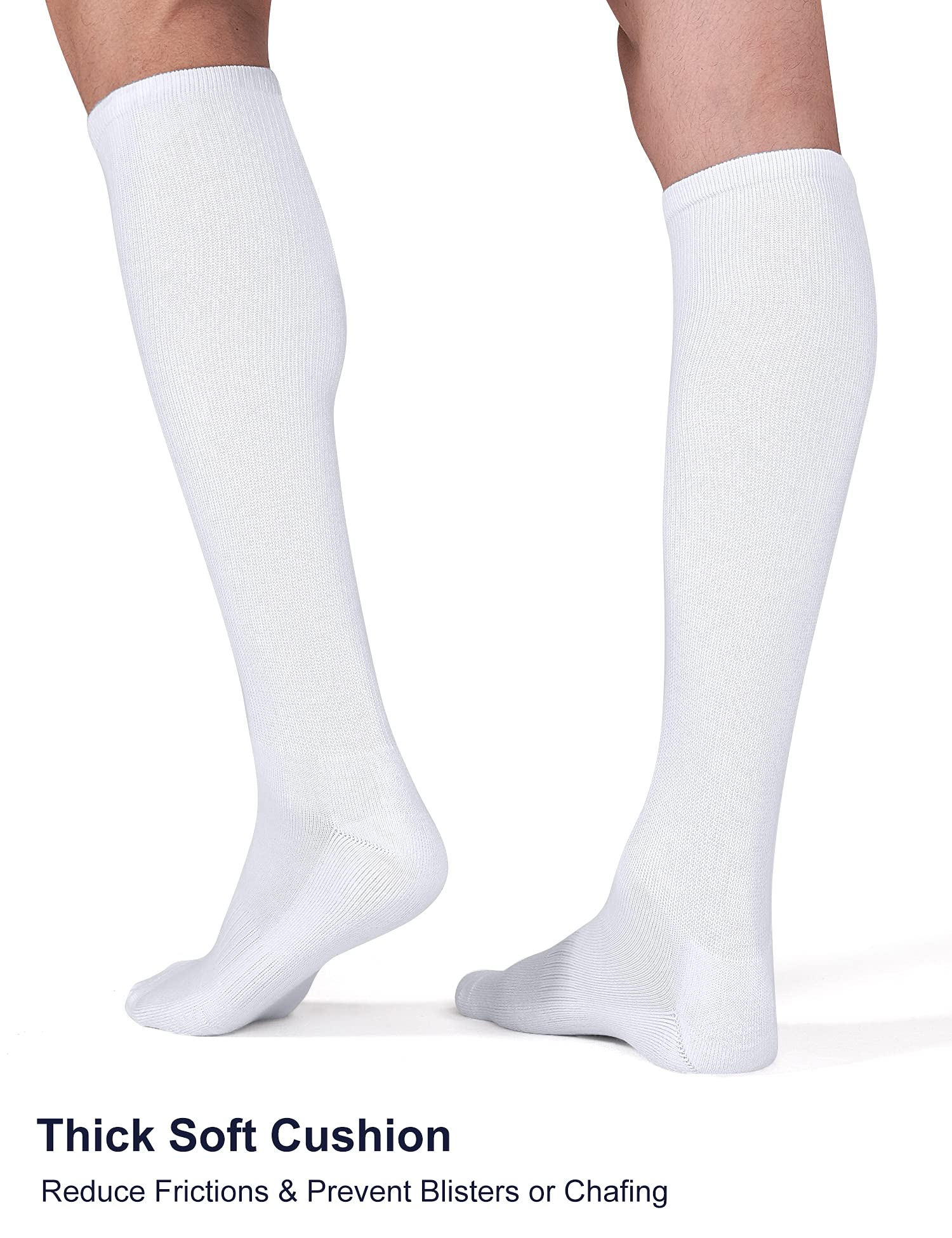 FITRELL 2/3 Pack Baseball Soccer Softball Socks for Kids Youth Men & Women - Over-the-Calf Knee High Athletic Socks (Multiple Colors) - Perfect for Sports, Training & Casual Wear