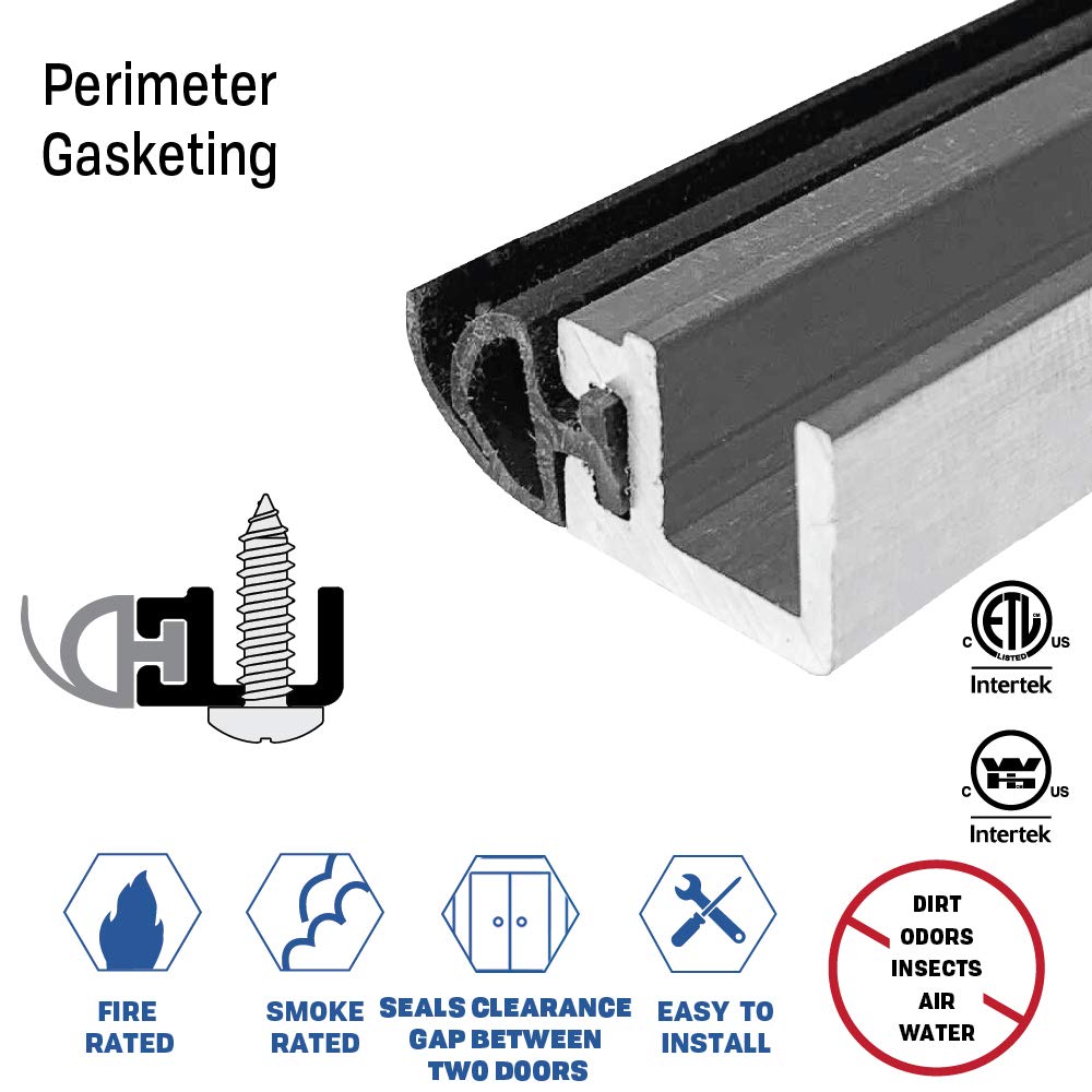 3 in 1 Aluminum Mill Head & Jamb Gasket Seal Kit - Mechanically Fastened Silicone Rubber Extrusion (5584MA) 48
