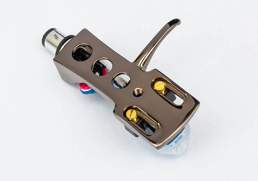 Premium Titanium Plated Headshell & AT-VM95 Cartridge with Stylus & Oil - Compatible with Sanyo DCX1000, DCX1050, DCX891, DCX900M, DCX901, DCXW17, ST09, ST59U, ST868J, STW40J - Perfect for Turntable Upgrades & Vinyl Record Enthusiasts
