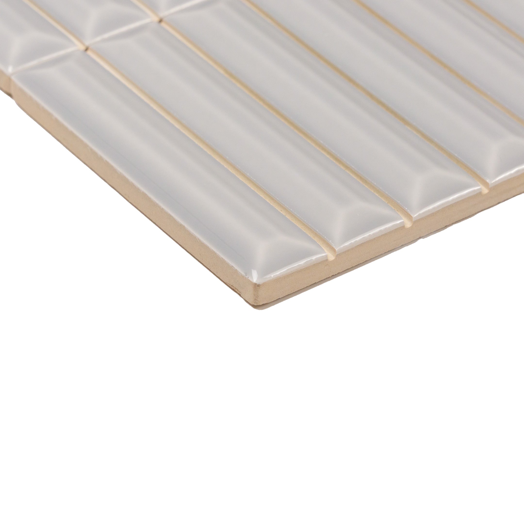 Premium Hashi Curve Kit Kat Fluted Wall Tile - Elegant Textured Ceramic Tiles for Modern Kitchen Backsplash & Bathroom Decor