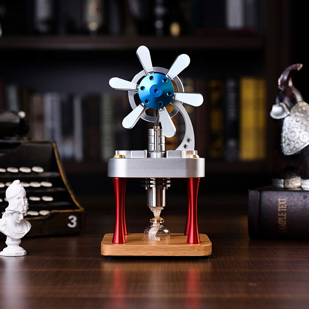 Sunnytech Hot Air Stirling Engine Motor Model Kit - Educational DIY Steam Heat Science Toy for Kids & Adults - Perfect for STEM Learning, Physics Experiments & Classroom Demonstrations
