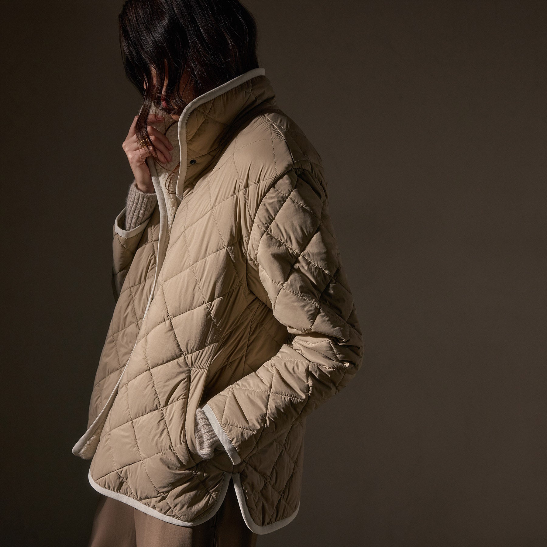 Sherpa Lined Insulated Snap Front Jacket - Light Tan/Natural - Warm Winter Coat for Men & Women - Perfect for Outdoor Activities, Hiking & Cold Weather