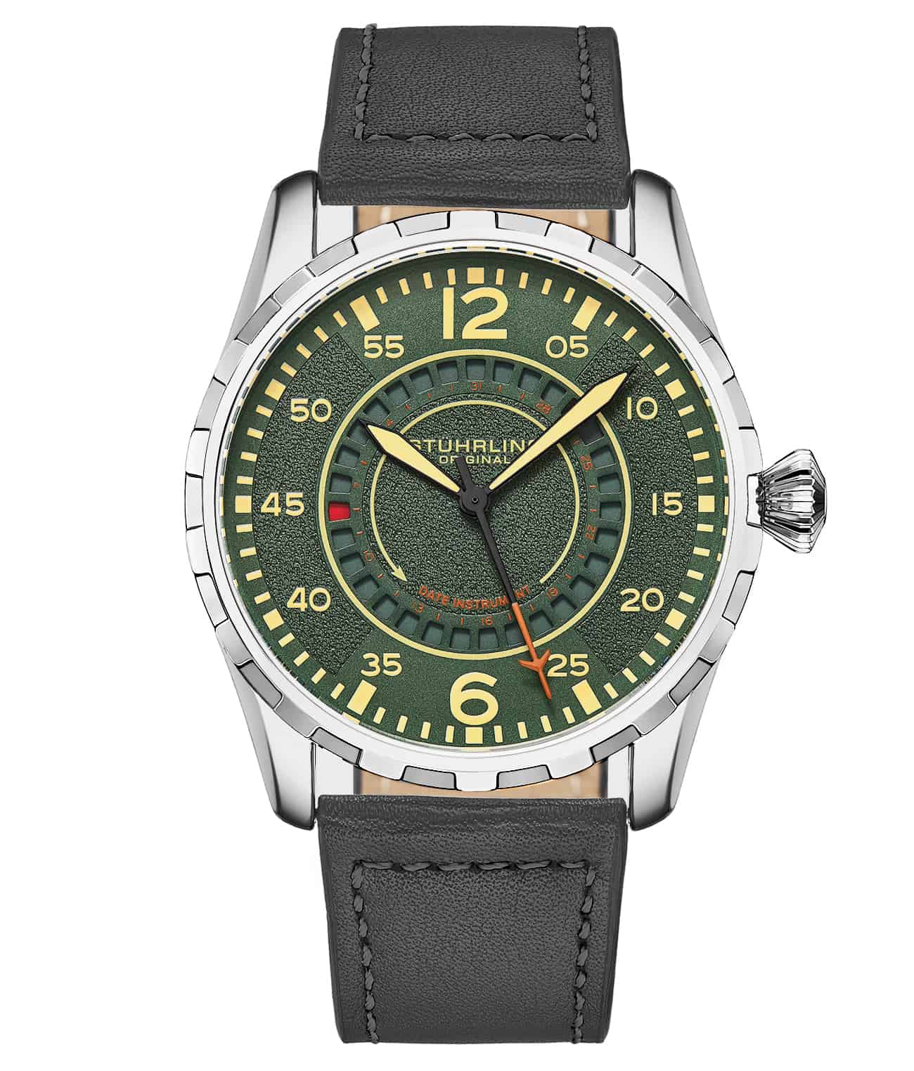 4002 Quartz 44mm Aviator Watch for Men - Classic Pilot Style with Date Window - Perfect for Aviation Enthusiasts, Business Professionals & Everyday Wear