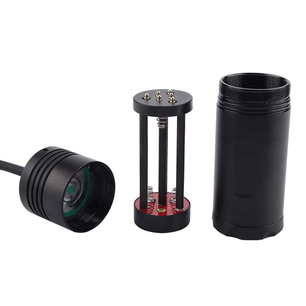 VIPXYC Underwater Flashlight - 6L2 Red & Blue LED Diving Torch with Long Range for Scuba Diving, Underwater Photography, Night Fishing, Camping & Outdoor Adventures