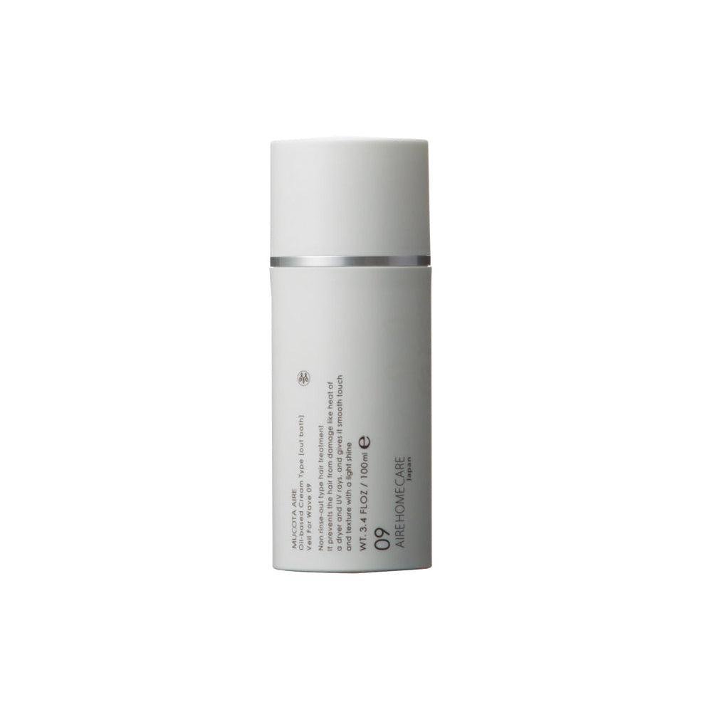Mucota Adllura Aire 09 Veil for Wave Hair Treatment 100ml - Professional Styling & Heat Protection for Smooth, Shiny Waves