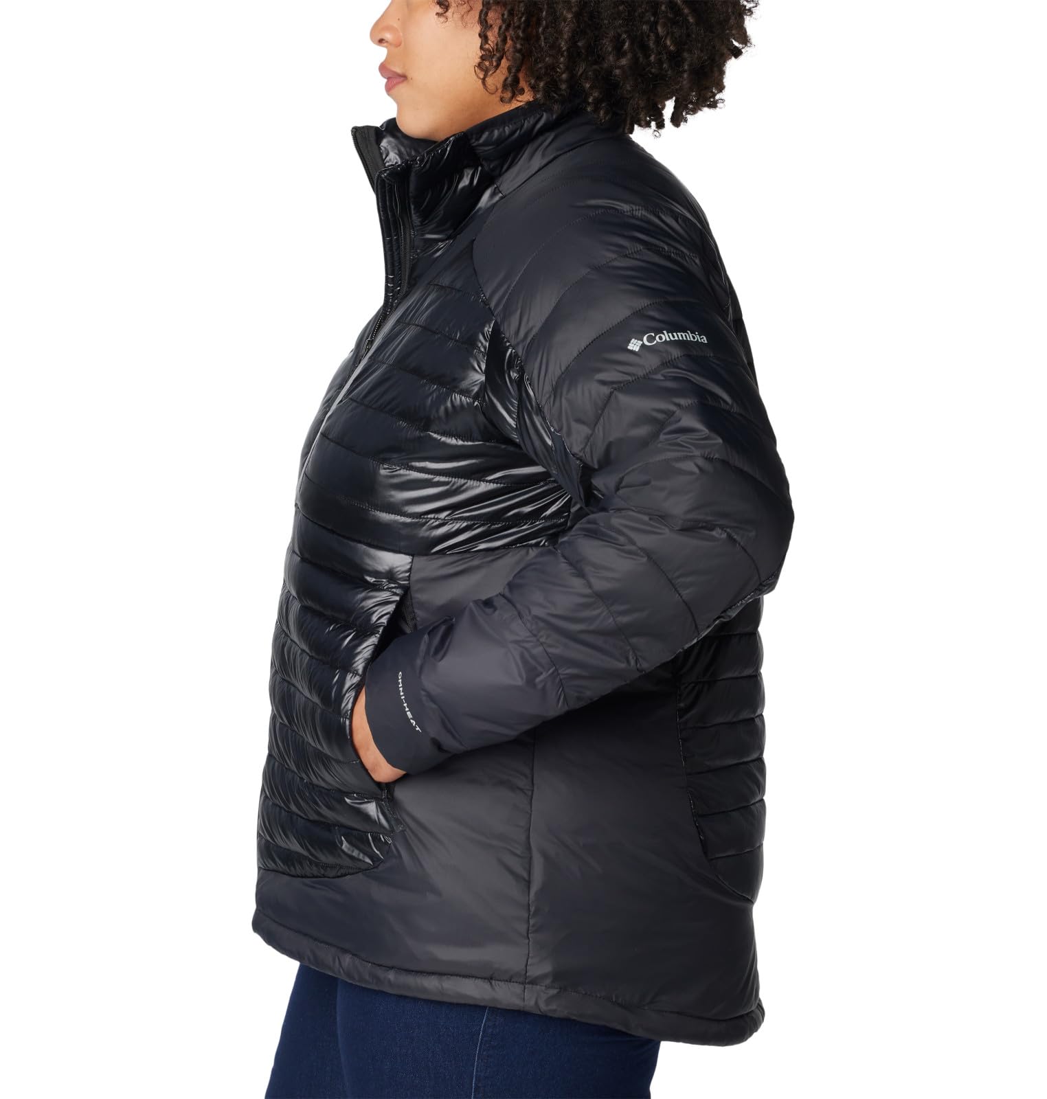 Columbia Women's Labyrinth Loop Waterproof Hiking Jacket - Lightweight Windproof Raincoat for Outdoor Adventures (Bright Color) - Perfect for Hiking, Camping & Travel