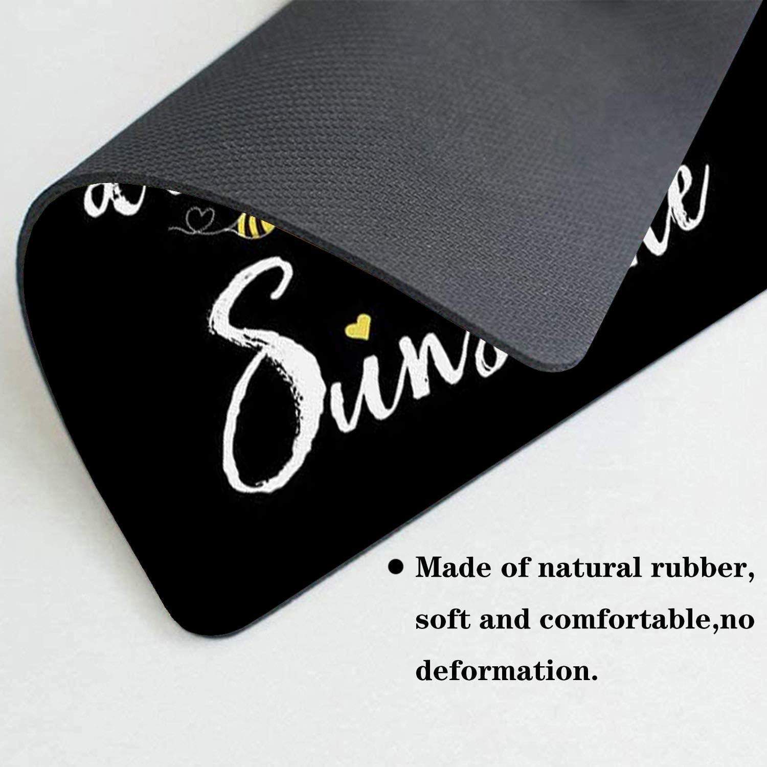Sunflower 'You Are My Sunshine' Gaming Mouse Pad & Coasters Set - Non-Slip Rubber Rectangle Mouse Mat for Work, Office & PC Gaming - Perfect for Computer Desks, Home Office Setup & Gift Giving