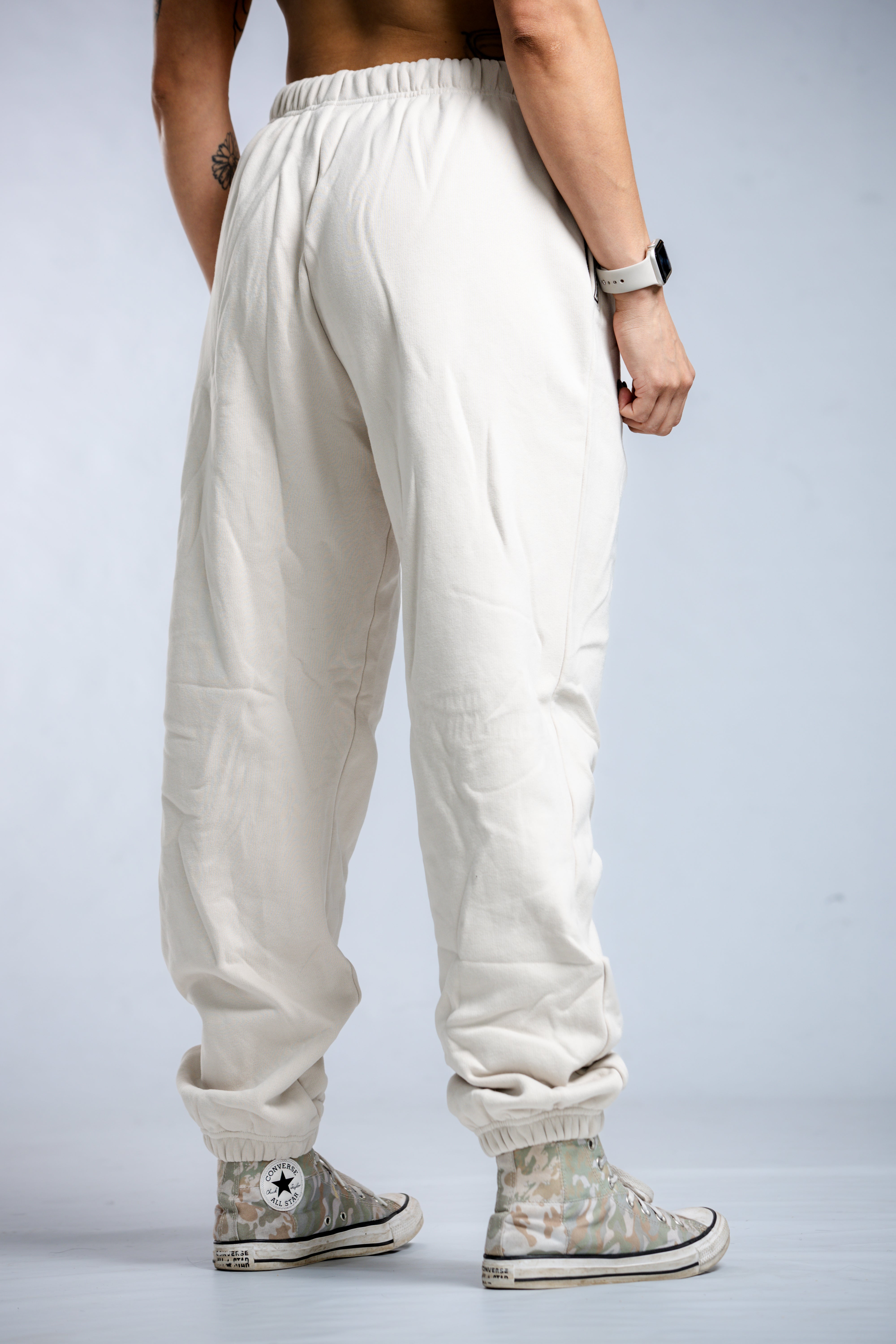 Comfortable Boyfriend Sweatpants for Women | Soft Lounge Pants in Desert Sand Color | Perfect for Relaxing at Home, Yoga, and Casual Outfits