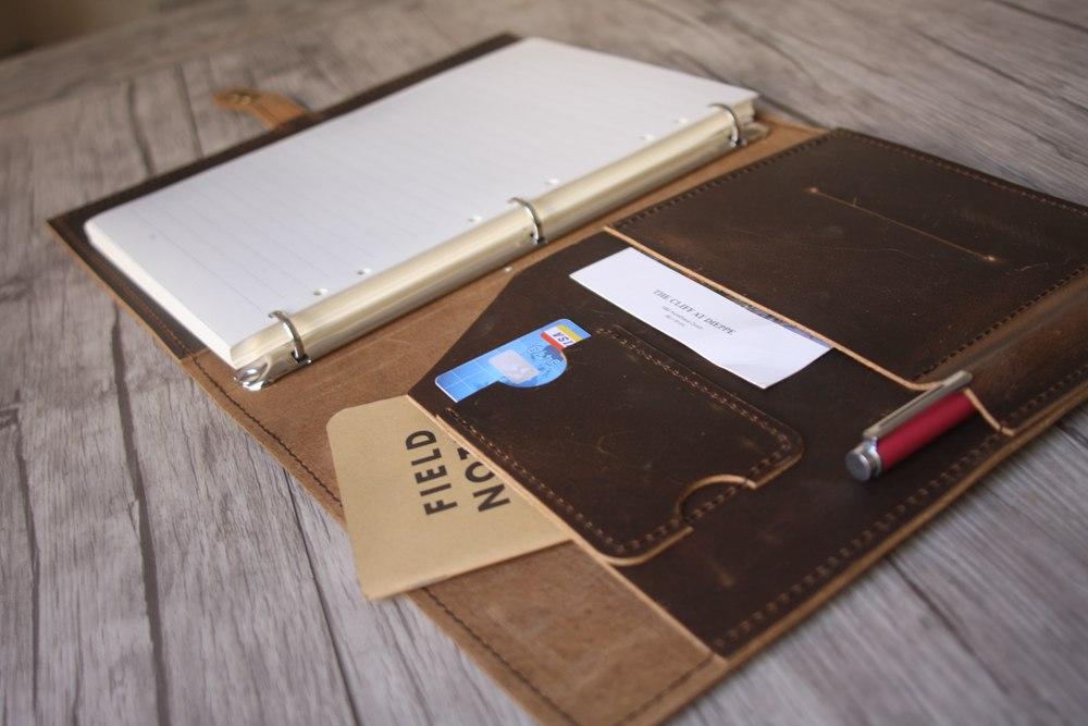 Handmade Refillable B5 Leather Journal Notebook - Premium Writing Diary for Travel, Work & Gift Ideas